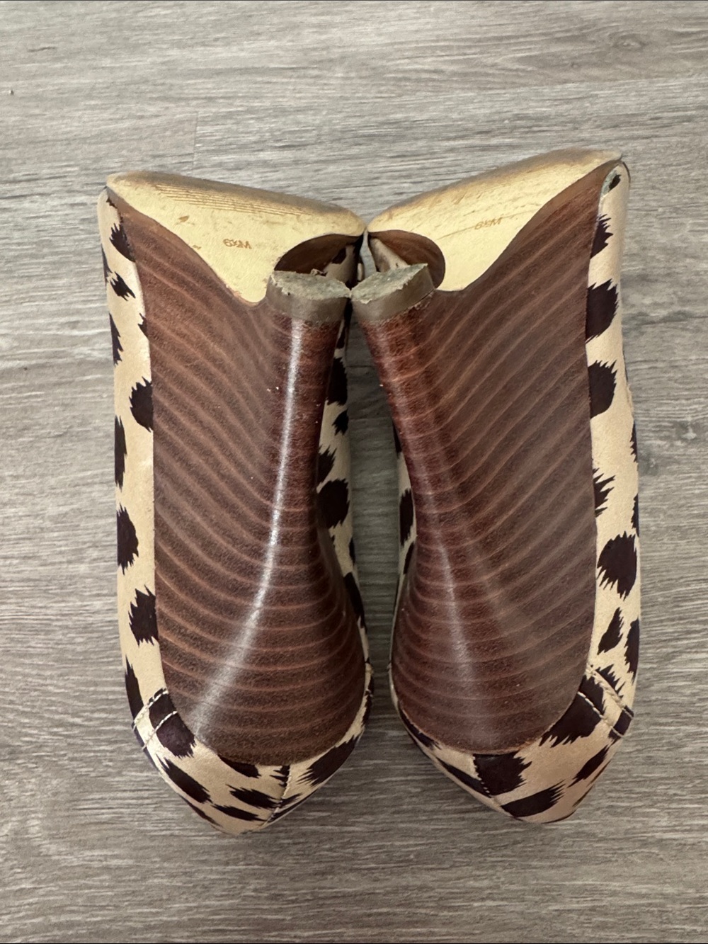 GUESS Leopard-Print Peep-Toe Wedge with Bow - Picture 5 of 9